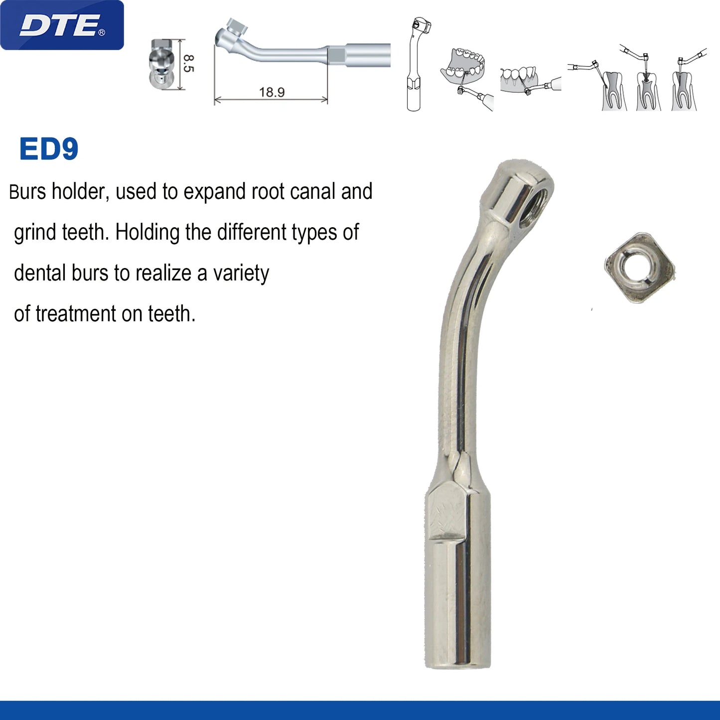 Woodpecker DTE Dental Ultrasonic Scaler Tips Scaling Endo Tip Dentistry Instruments Medical Accessories Fit EMS Satelec  NSK