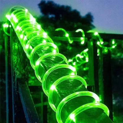 Solar Tube Rope LED Light – Outdoor Garden Christmas Decoration Garland