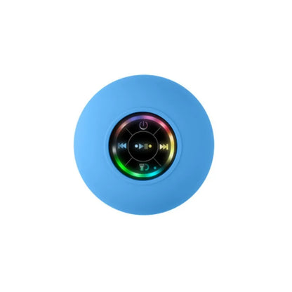 VIKEFON Portable Bluetooth Audio Ipx4 Waterproof Led Lights Bathroom Outdoor Large Suction Cup Can Be Adsorbed Wall Speaker