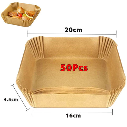 Globetrek° AirFryer Liner: Disposable Paper Liner for Air Fryer
