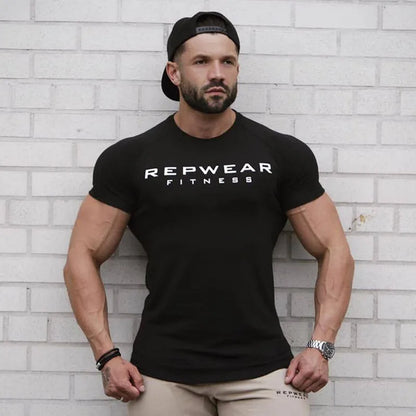 Men’s Athletic Fit Gym T-Shirt – Breathable Cotton Workout Shirt for Training & Casual Wear