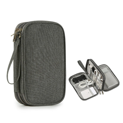 New Flat Digital Multifunctional Portable Travel Data Cable Storage Bag