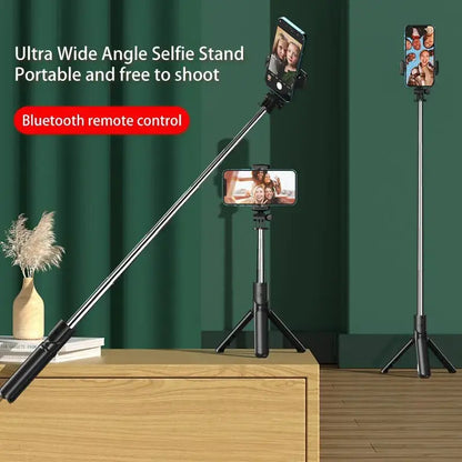 Bluetooth Wireless Selfie Stick with Tripod - Extendable Monopod & Remote Shutter