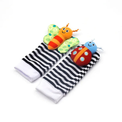 Games Plush Rattle Socks Stuffed Animal Wrist Rattle Baby Toys 0 3 6 12 Months