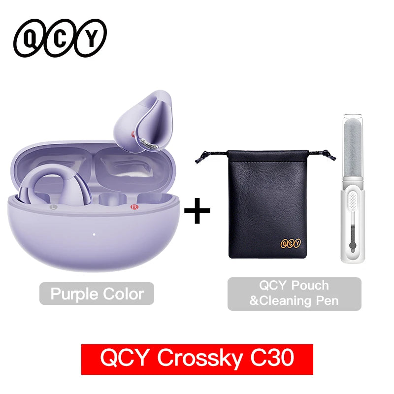 QCY C30 Open-Ear Bluetooth Sports Ear Clip Earbuds