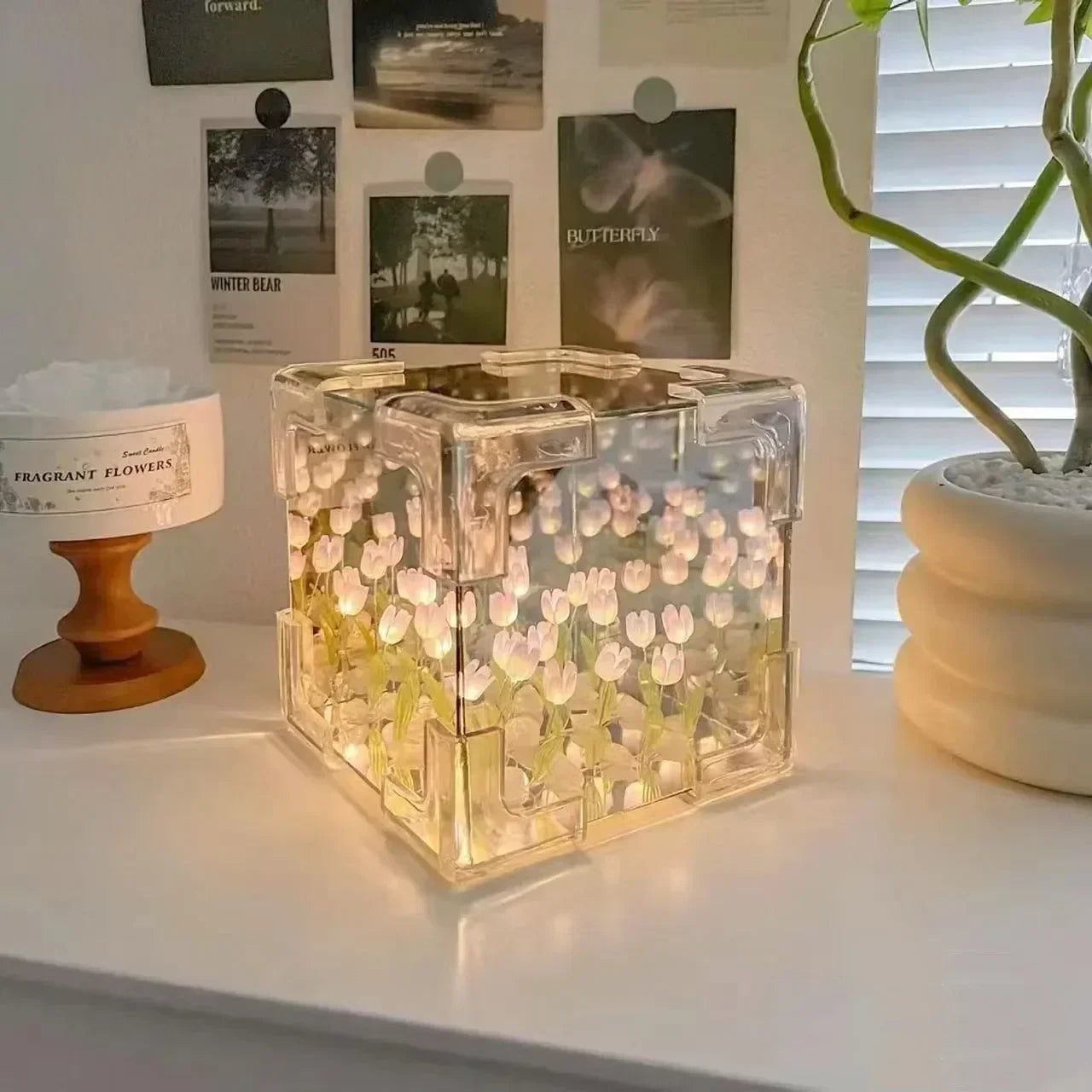 Tulip Flower Sea Cube