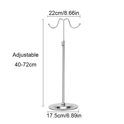 Home Accessories Display Props Stainless Steel Adjustable Polished Gold And Silver Hanging Bag Handbag Purse Stand