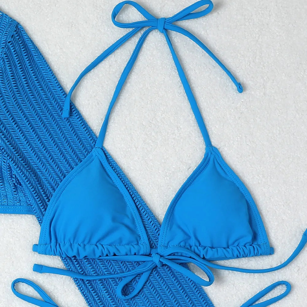 Women's Sexy 3-Piece Bikini Set – Beach Swimwear