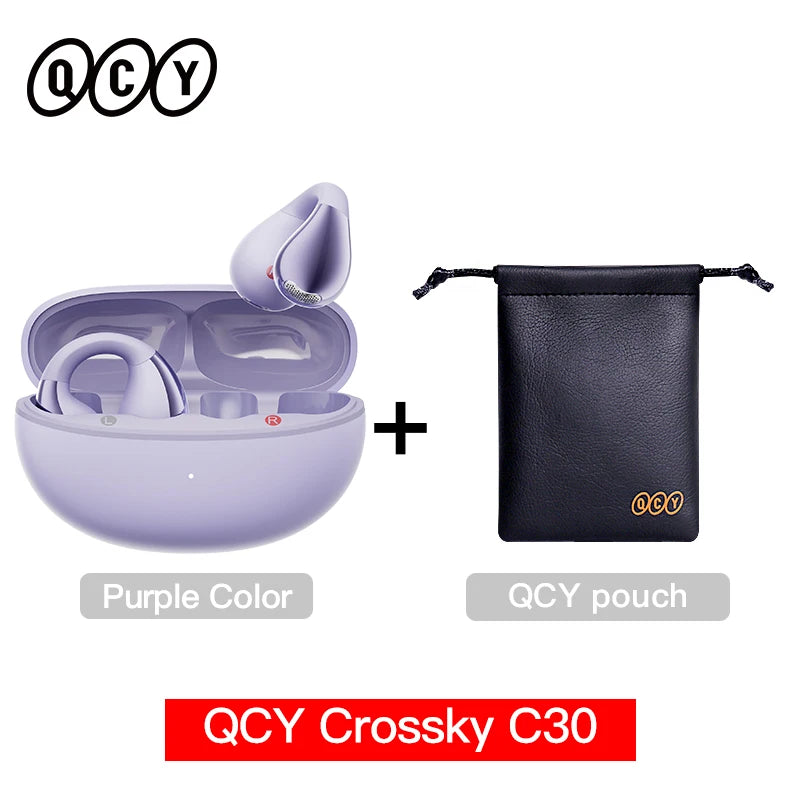 QCY C30 Open-Ear Bluetooth Sports Ear Clip Earbuds