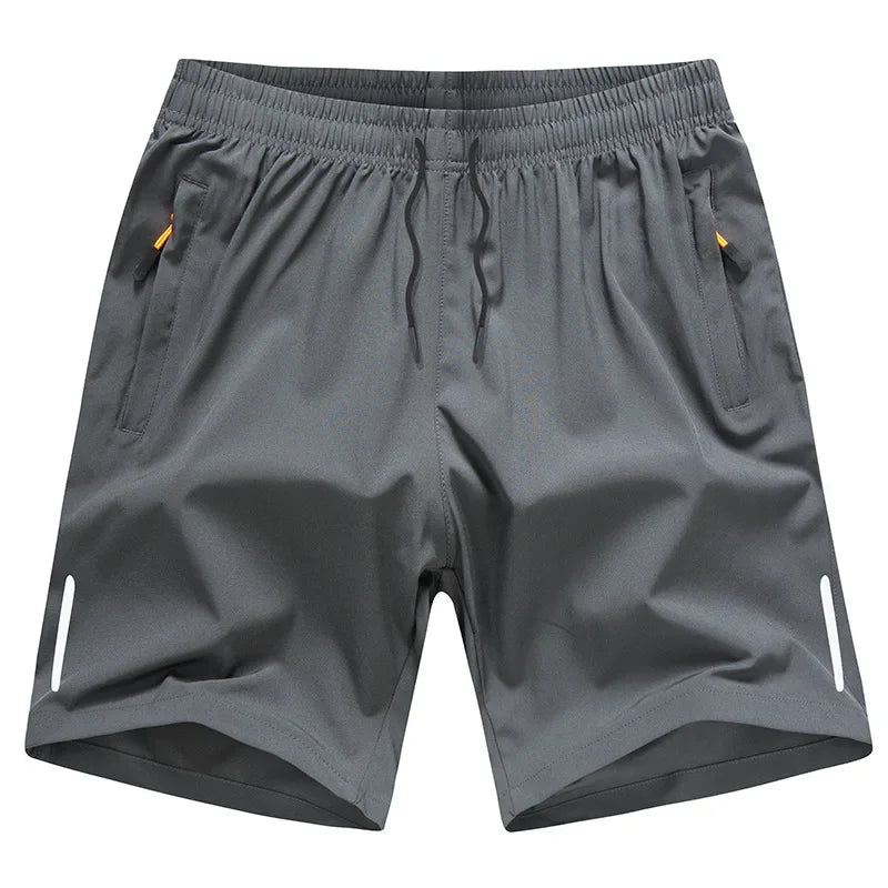 Ice Silk Shorts Quick Dry Breathable Men's Summer Thin Large Sport Running Sweat Wicking Hygroscopic Beach Casual Loose Capris
