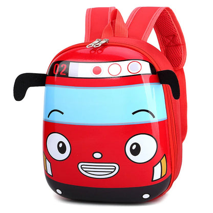 Cute 3D Cartoon Bus Backpack for Toddlers & Kindergarten Kids
