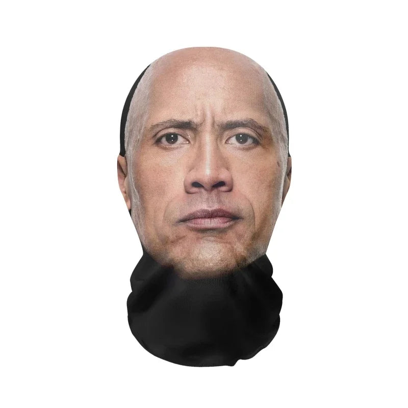 3D Printed Mask Elastic Mesh Full Face Mask for Men Women Cosplay Headwear Novelty Supplies Tricky Hood Party Cosplay Props