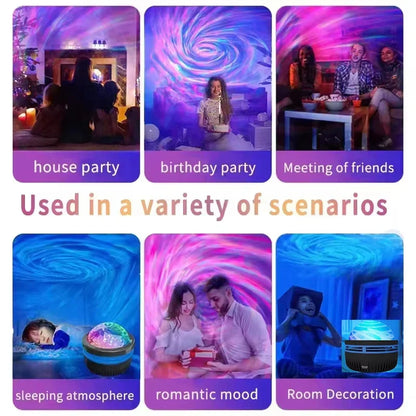 LED Galaxy Projector - Colorful Sky Night Light for Kids' Room