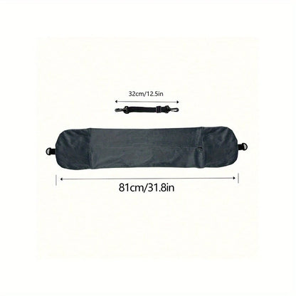 Travel Pillow With Storage Pouch, Adjustable Polyester Neck Support, Comfortable & Lightweight