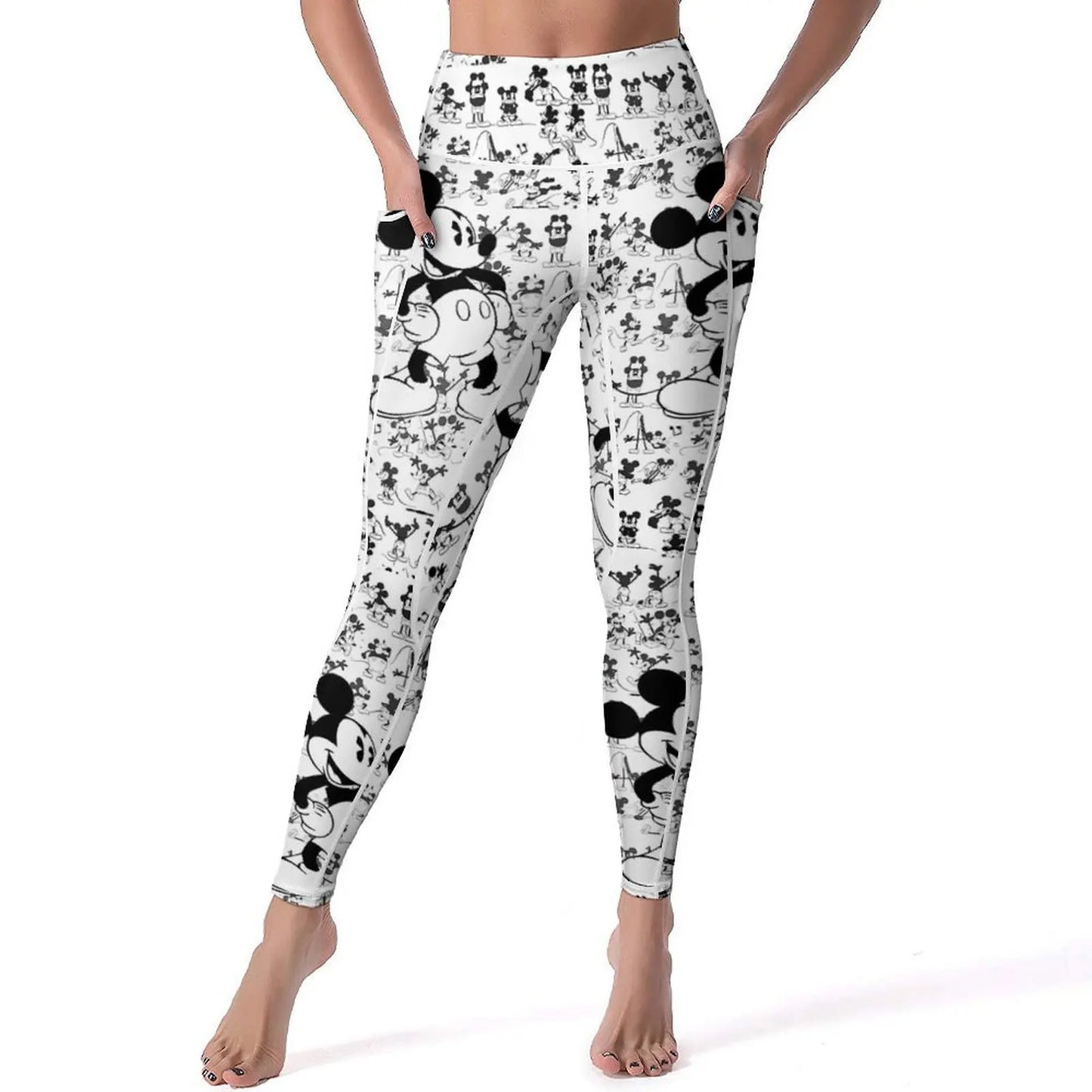 Women's Navy Water Repellent Cropped Stretch Pants