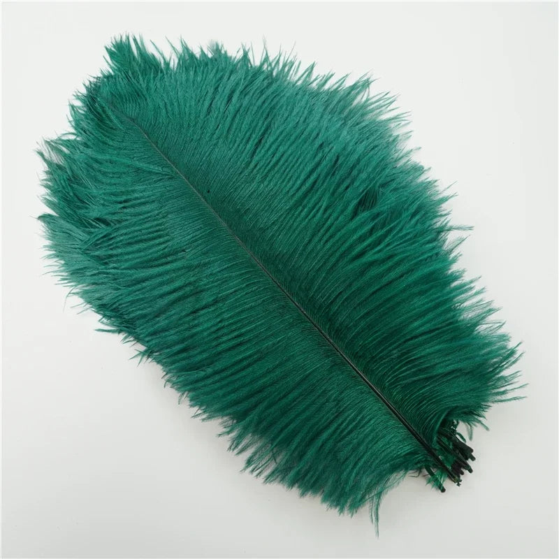 10Pcs/Lot Colored Ostrich Feathers for Crafts Wedding Decoration Handicraft Accessories Table Centerpieces Carnival Plumas Decor