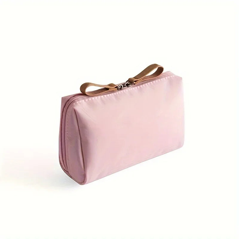 Small Solid Color Portable Makeup Bag, Travel Cosmetic Pouch, Storage Organizer For Daily Use