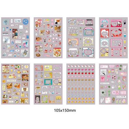 6pcs/10pcs Set Y2K Random Cute Glitter Laser Sticker for Phone Camera Luggage Journal Sticker Kawaii Decoration Sticker Gift