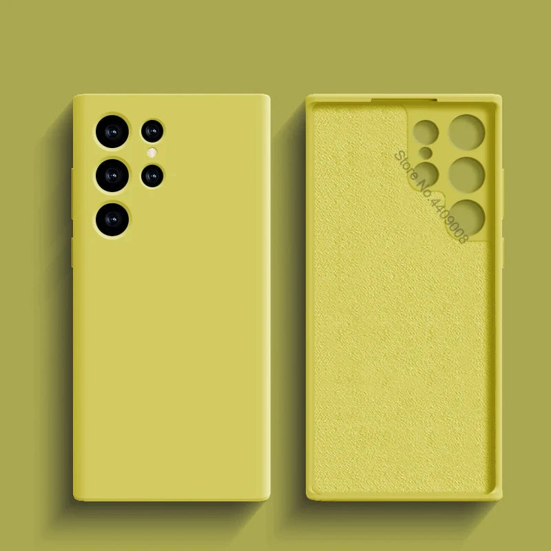 Original Liquid Silicone Case For Samsung Galaxy S24 S23 S22 S21 S25 Ultra A55 A54 A34 A14 A53 A52 Phone Accessories Soft Cover