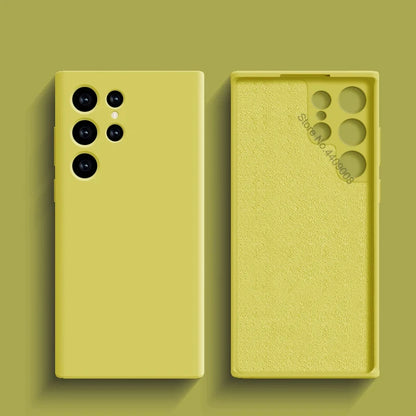 Original Liquid Silicone Case For Samsung Galaxy S24 S23 S22 S21 S25 Ultra A55 A54 A34 A14 A53 A52 Phone Accessories Soft Cover