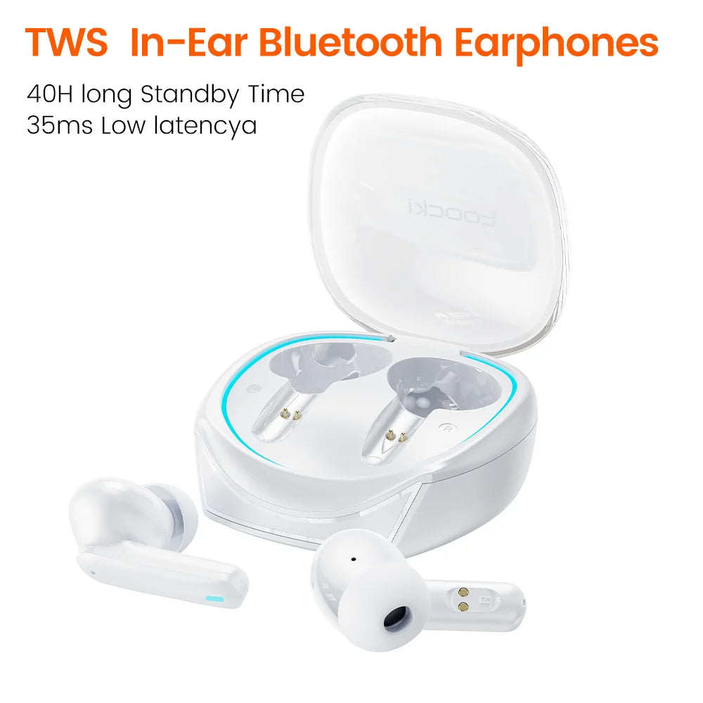 Toocki Gaming Wireless Earphones Bluetooth 5.3 Sport Headset TWS In-Ear Low Latency Waterproof Earbud With Microphone For iPhone