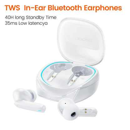 Toocki Gaming Wireless Earphones Bluetooth 5.3 Sport Headset TWS In-Ear Low Latency Waterproof Earbud With Microphone For iPhone