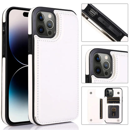 Leather Wallet Card Holder Case | for iPhone 15 Plus