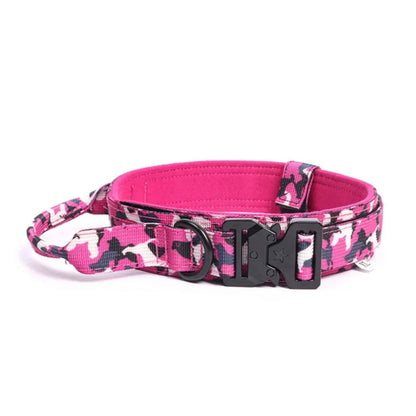 Tactical Dog Collar Leash with Bungee Design