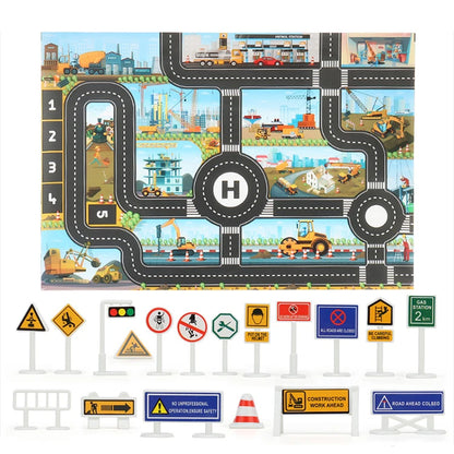 Deluxe Kids City Traffic Rug – Interactive Car Play Mat
