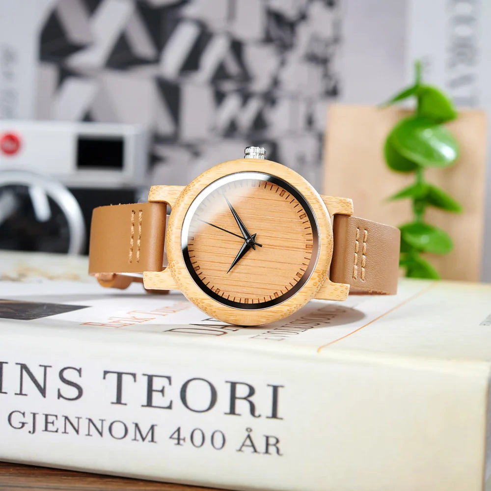 BOBO BIRD Bamboo Wood Couple Wristwatches