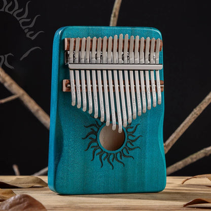Hluru 17 21 Keys Kalimba Finger Piano Kalimba Thumb Piano Keyboard Musical Instrument Mbira for Beginner Music Lover Gifts