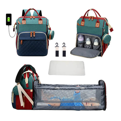 3-in-1 Diaper Bag & Baby Bed
