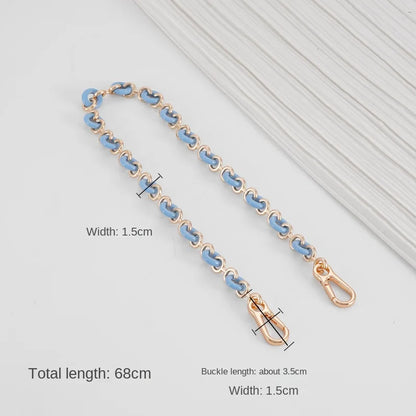 Chain Donut Chain for Loewe Puzzle Geometric Bag Lucky Bag Transformation Underarm Metal Shoulder Handbag Strap Accessories