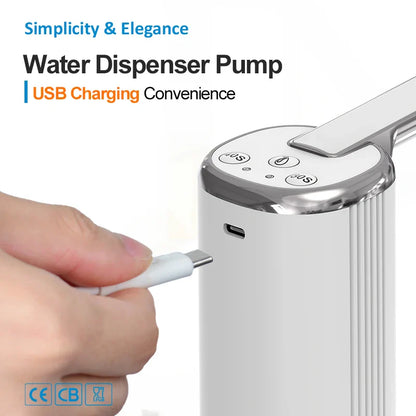 Foldable Electric Water Dispenser with Button Control
