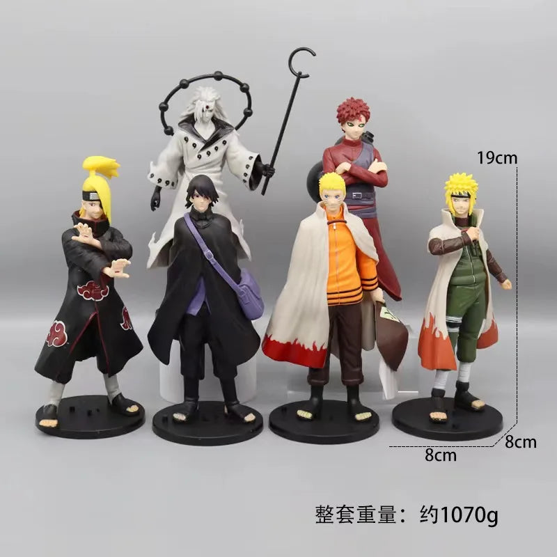 Naruto Anime Figure Naruto Uzumaki Kakashi Uchiha Madara Sasuke model