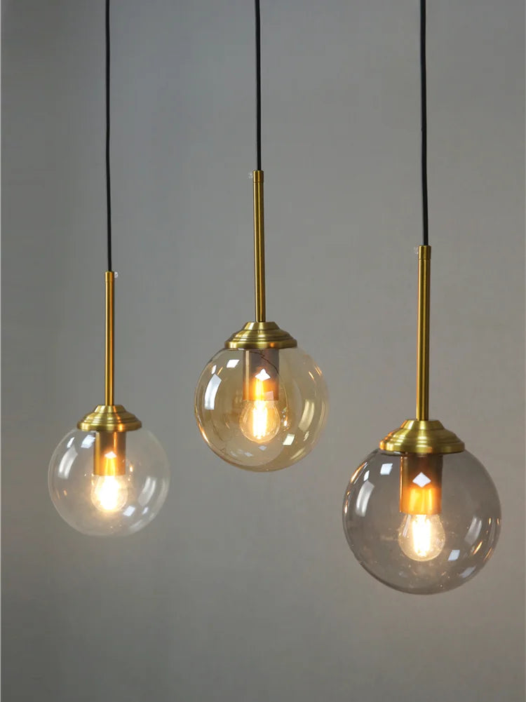 Nordic Modern Glass Ball Island Pendant