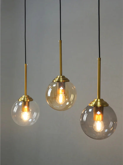 Nordic Modern Glass Ball Island Pendant