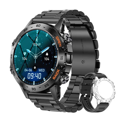 MEVADEN Steel 1.39 Bluetooth Call Smart Watch Men Sports Fitness Tracker Watches IP67 Waterproof Smartwatch for Android IOS K52
