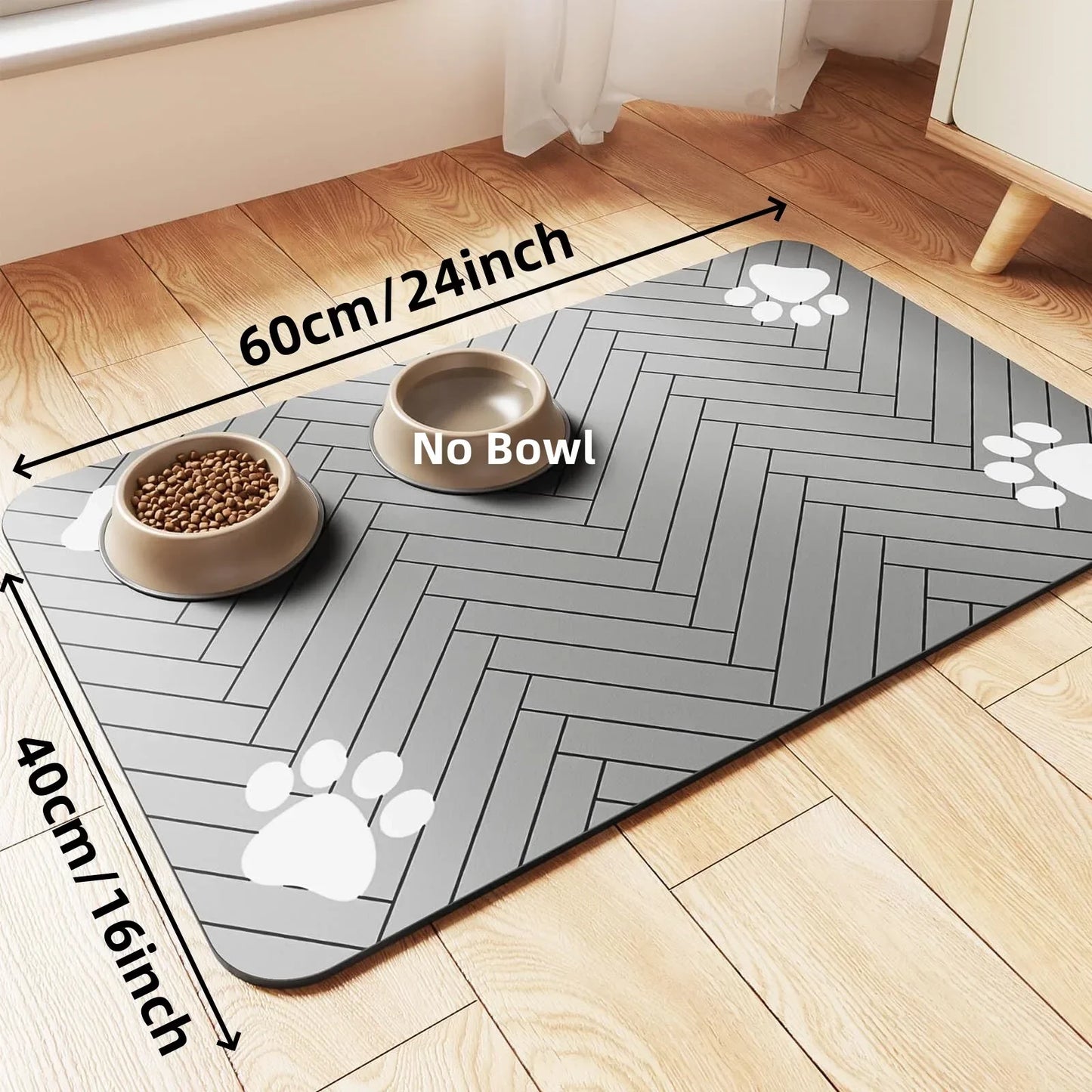 Quick-Dry Pet Feeding Mat