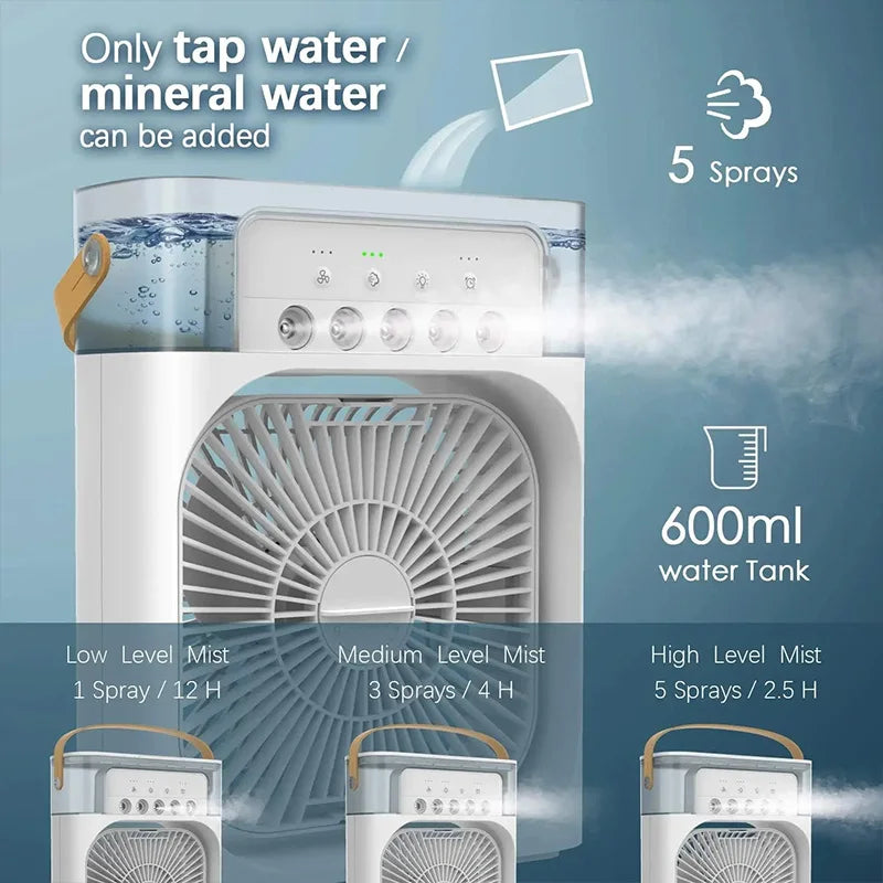 Portable Humidifier Cooling Fan