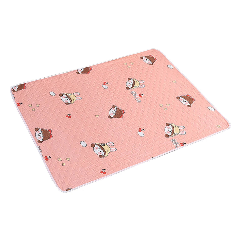 Cartoon Dino 4-Layer Waterproof Baby Changing Pad