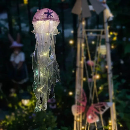 Jellyfish Lamp, Portable Flower Lamp, Girl Room Atmosphere Lamp, Bedroom Night Lamp, Home Decoration