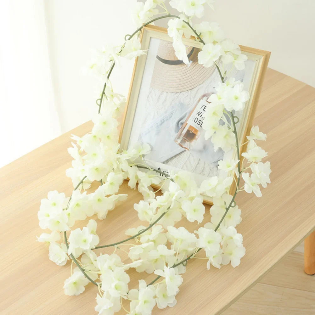 180cm Artificial Sakura Flower Vine - Wedding & Garden Arch Decor