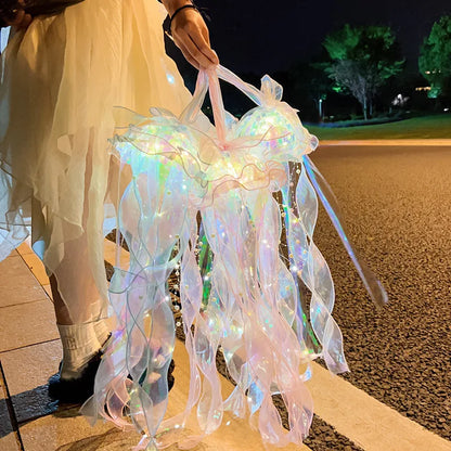 Jellyfish Lamp, Portable Flower Lamp, Girl Room Atmosphere Lamp, Bedroom Night Lamp, Home Decoration