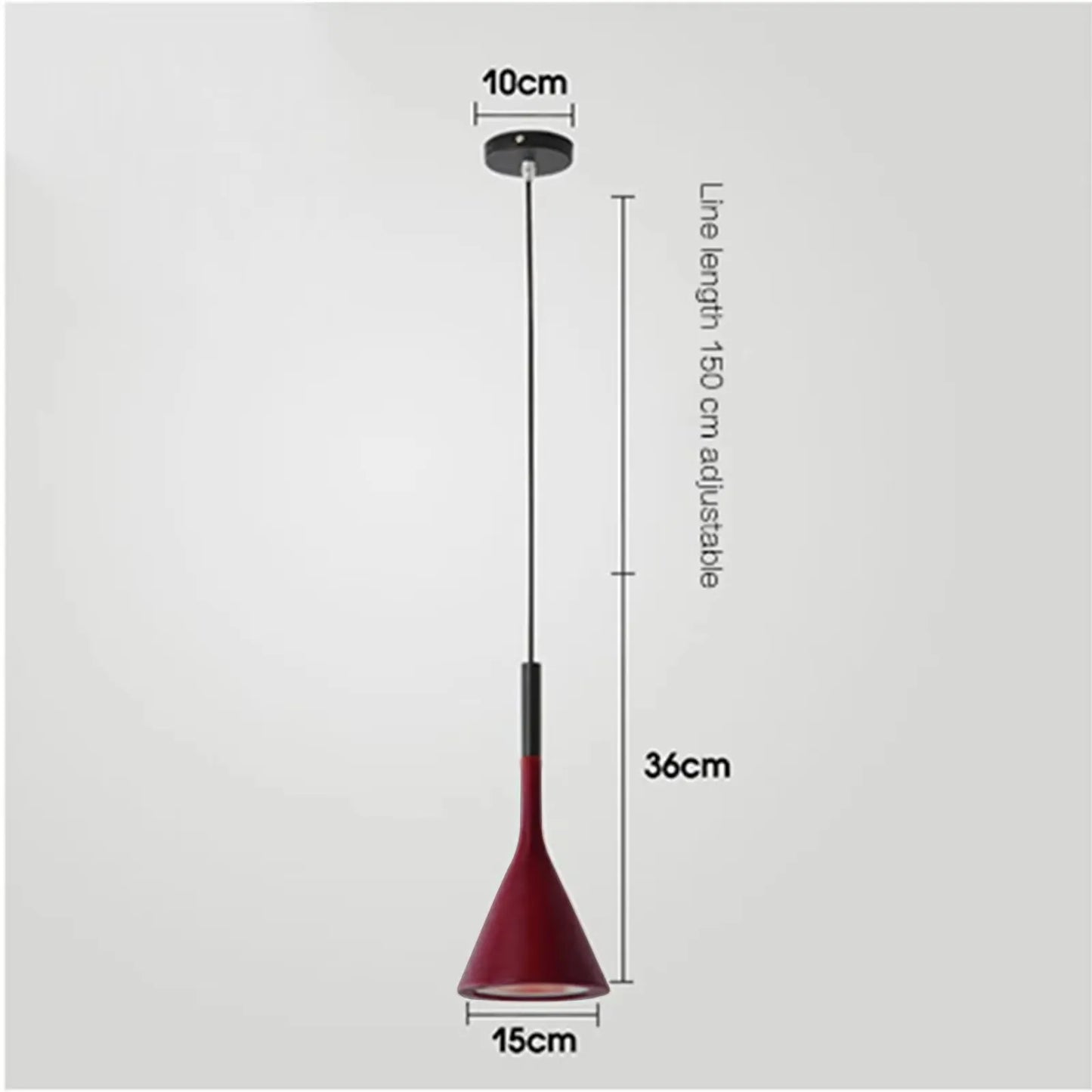 White Light LED Hanging Lamp for Dining & More