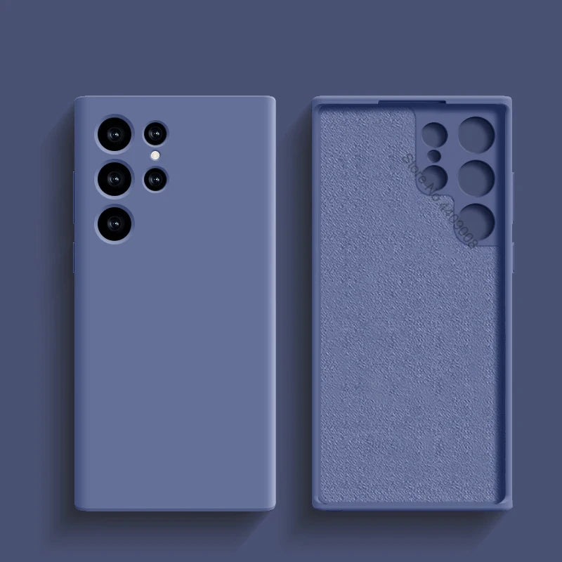 Original Liquid Silicone Case For Samsung Galaxy S24 S23 S22 S21 S25 Ultra A55 A54 A34 A14 A53 A52 Phone Accessories Soft Cover