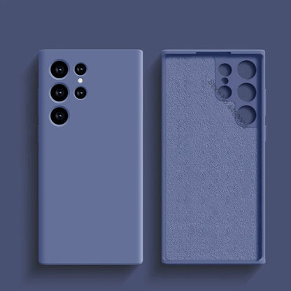Original Liquid Silicone Case For Samsung Galaxy S24 S23 S22 S21 S25 Ultra A55 A54 A34 A14 A53 A52 Phone Accessories Soft Cover