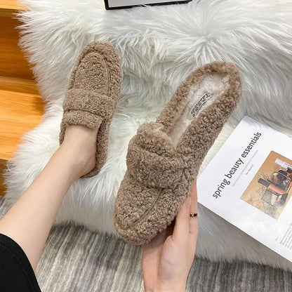 Ember's Cozy Curly Lambwool Loafers