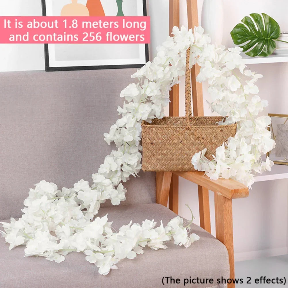 180cm Artificial Sakura Flower Vine - Wedding & Garden Arch Decor