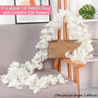 180cm Artificial Sakura Flower Vine - Wedding & Garden Arch Decor